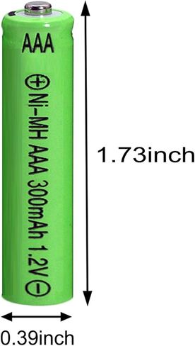 FULIN 1.2v AAA 300mAh Ni-MH بطاريات قابلة للشحن للأضواء الشمسية in Kuwait