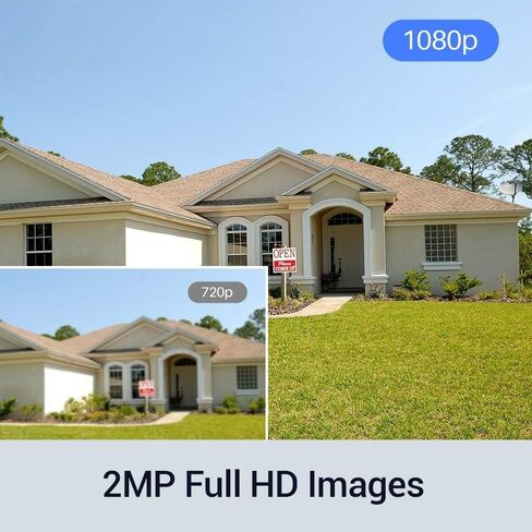 SECUEYE APP 2MP Security Camera WiFi 10x Digital Zoom Night Vision Motion Detection Alarm Metal Case Remote View TF Recording IP66 Waterproof in Kuwait