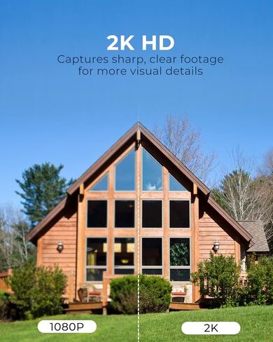 K&F Concept 4G LTE Cellular Security Camera with SD & SIM Card, No WiFi Security Camera with 2K Color Night Vision, 360°View, PIR Motion Sensor, 2 Way Talk, Cloud/SD Storage in Saudi Arabia