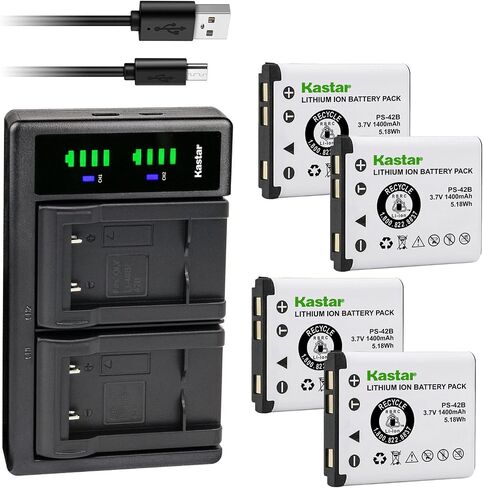 Kastar 4-Pack Battery and LTD2 USB Charger Compatible with Steelseries Arctis Nova Pro Wireless Headset, Arctis Nova Pro Wireless Headset for Xbox, Arctis Nova Pro Wireless Headset for PlayStation in Saudi Arabia