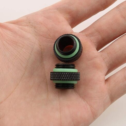 E-outstanding 2pcs G1/4 Male to Male Extender Fittings Double Male Thread Connectors For Water Cooling System in Saudi Arabia