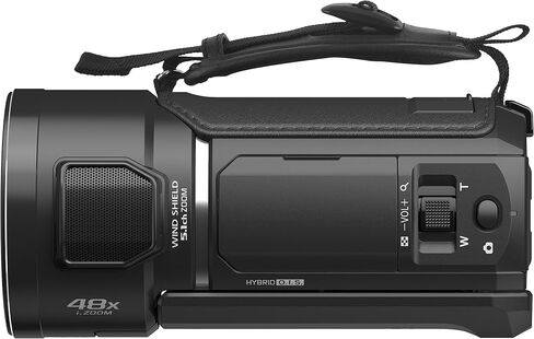 كاميرا فيديو باناسونيك HC-V800K FHD تشبه السينما، عدسة Leica Dicomar 24x، مستشعر Bsi 1/2.5 بوصة، ثلاثة أنظمة تثبيت O.I.S، أسود in Saudi Arabia