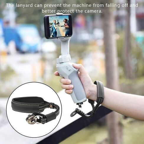 حبل معصم مثبت برأس كروي باليد بطول 1/4 بوصة من DAUERHAFT لـ Osmo Mobile 3 لـ Osmo Mobile 2 مناسب لـ DJI Om 4(أسود) in Saudi Arabia