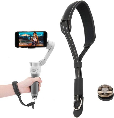 حبل معصم مثبت برأس كروي باليد بطول 1/4 بوصة من DAUERHAFT لـ Osmo Mobile 3 لـ Osmo Mobile 2 مناسب لـ DJI Om 4(أسود) in Saudi Arabia