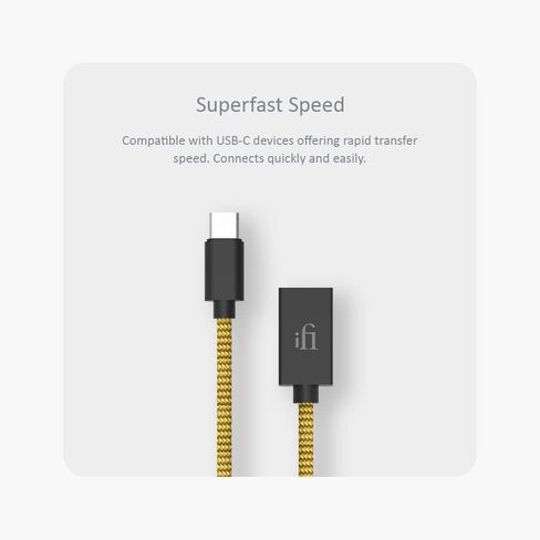 iFi Audio OTG Cable/Adapter for USB C for Android Phones/Digital Audio Players (DAPs) / Digital Analog Converters (DACs) / Amps/Laptops in Saudi Arabia