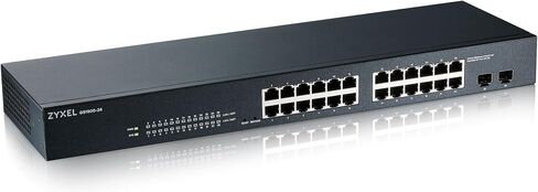 ZyXEL 24-Port Gigabit Ethernet Smart Managed Switch Switch - تصميم بدون مروحة [GS1900-24] in Kuwait