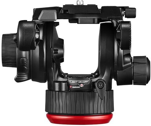 Manfrotto 504X Fluid Video Head with Twin Tripod, Kit with Aluminium Tripod and Video Head, Twin Leg with Ground Spreader, for DSLR, Digital Camera, Camcorder, Videographer, Payload 26.4 lbs in Saudi Arabia