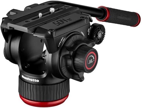 Manfrotto 504X Fluid Video Head with Twin Tripod, Kit with Aluminium Tripod and Video Head, Twin Leg with Ground Spreader, for DSLR, Digital Camera, Camcorder, Videographer, Payload 26.4 lbs in Saudi Arabia