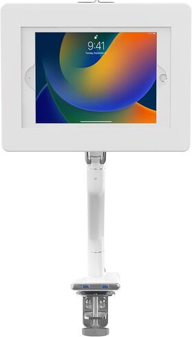 CTA Digital White Tablet Arm Mount for Desks with Anti-Theft Security for iPad 10.2 Series - iPad Air 3 - & iPad Pro 10.5 - White (PAD-SSMAE) in Saudi Arabia