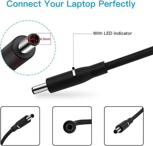 130W 19.5V 6.7A نصيحة 4.5 ملم محول تيار متردد شاحن لأجهزة Dell Precision M3800 5510 5520 5530 XPS 15 9530 9550 9560 9570 كمبيوتر محمول P/N: DA130PM130 HA130PM130 6TTY6 0RN7NW 0V363H 332-1892 ADP-130EB با in Kuwait