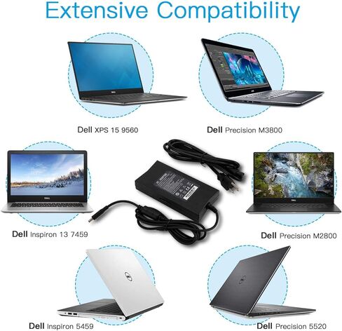 130W 19.5V 6.7A نصيحة 4.5 ملم محول تيار متردد شاحن لأجهزة Dell Precision M3800 5510 5520 5530 XPS 15 9530 9550 9560 9570 كمبيوتر محمول P/N: DA130PM130 HA130PM130 6TTY6 0RN7NW 0V363H 332-1892 ADP-130EB با in Kuwait