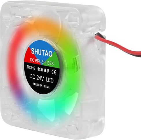 4 قطعة 5010 مروحة التبريد 12 فولت RGB 50x50x10 مللي متر تيار مستمر 12 فولت 50 مللي متر فرش مراوح التبريد 10 مللي متر مروحة الأزرق LED مروحة تبريد 2 دبوس للطابعة ثلاثية الأبعاد in Saudi Arabia