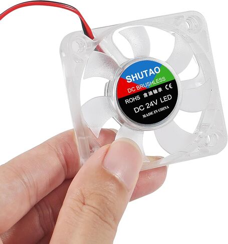4 قطعة 5010 مروحة التبريد 12 فولت RGB 50x50x10 مللي متر تيار مستمر 12 فولت 50 مللي متر فرش مراوح التبريد 10 مللي متر مروحة الأزرق LED مروحة تبريد 2 دبوس للطابعة ثلاثية الأبعاد in Saudi Arabia