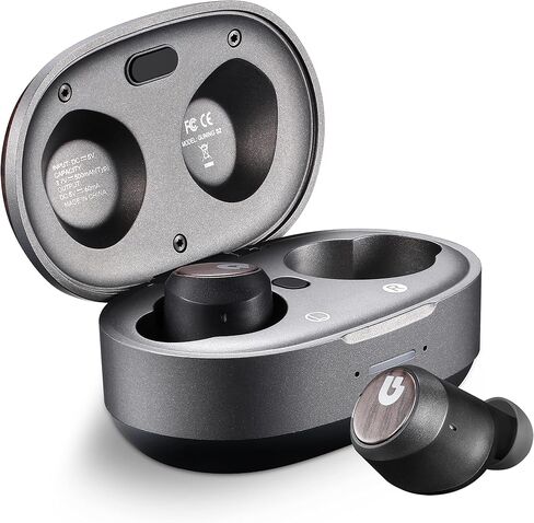GUNING S2 Active Noise Cancelling Wireless Earbuds, Immersive Sound and Clear Call,in Ear Detection,Build in Mic,36H Playtime with Metal Smart Charging Case,IPX5 Waterproof Sport Black Headphones in Saudi Arabia