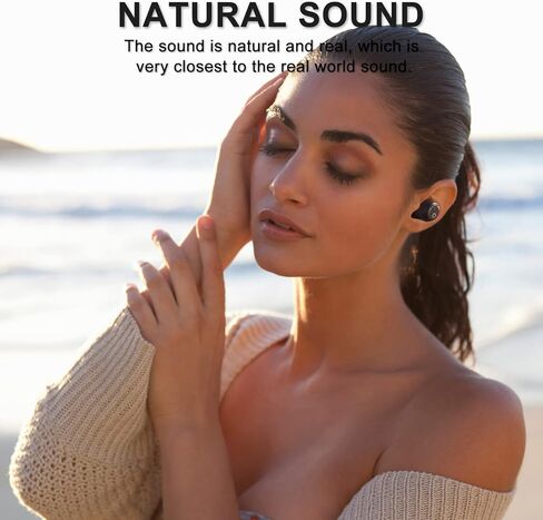 GUNING S2 Active Noise Cancelling Wireless Earbuds, Immersive Sound and Clear Call,in Ear Detection,Build in Mic,36H Playtime with Metal Smart Charging Case,IPX5 Waterproof Sport Black Headphones in Saudi Arabia