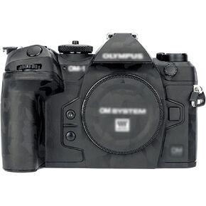 Kiorafoto OM-1 Skin，Anti-Scratch Anti-Wear Camera Cover Protector Sticker for Olympus OM SYSYEM OM-1 OM1 Camera Body Protective Film Protection - Camouflage Black in Kuwait