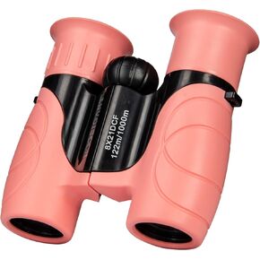 Binoculars for Kids 8x21, Gift for 3-12 Years Boys & Girls, Compact Kids Binoculars High-Resolution Shockproof Mini Binoculars for Bird Watching, Hiking, Camping, Travel Green 301