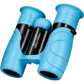 Binoculars for Kids 8x21, Gift for 3-12 Years Boys & Girls, Compact Kids Binoculars High-Resolution Shockproof Mini Binoculars for Bird Watching, Hiking, Camping, Travel Green 301