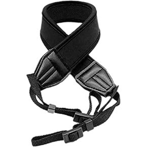 C-eagleeye Camera Binocular Shoulder Strap,Soft Neoprene Neck Belt Strap with Quick Release and Safety Tether,Dslr Camera Strap for Canon Nikon Sony Olympus - Black in Kuwait