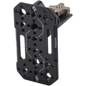 Tilta Aluminum Adjustable Accessory Mounting Plate for DSLR Cameras | Built-in NATO Rail | Rotating Design | 1/4″-20 and 3/8″-16 Threads | Black | TA-AMP-B in Saudi Arabia