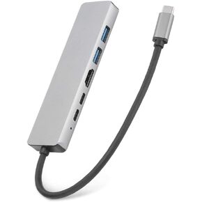 125 USB C Hub, USB-C Laptop Docking Station, TypeC Docking Station Adapter, 1000Mbps RJ45 Ethernet Speed Aluminum Alloy in Kuwait