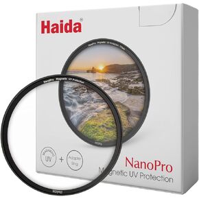 Haida NanoPro مقاوم للماء ومقاوم للخدش، فلتر مغناطيسي للأشعة فوق البنفسجية للحماية متعدد الطبقات مع حلقة محول (82 مم)