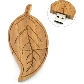 Aneew 16GB محرك القلم الخيزران ورقة يترك حيوية USB فلاش محرك الذاكرة عصا هدية in Kuwait