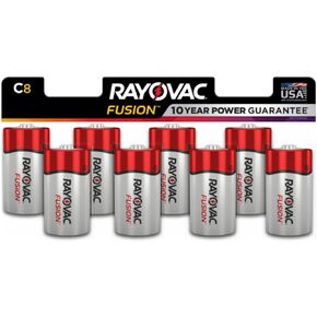 بطاريات قلوية فاخرة من 8 قطع من Rayovac RAYOVAC C ، 814-8LTFUSK in Kuwait