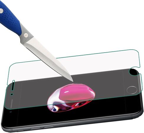 Mr.Shield [3-PACK] Designed For iPhone 8 / iPhone 7 [Tempered Glass] Screen Protector [0.3mm Ultra Thin 9H Hardness 2.5D Round Edge] with Lifetime Replacement in Saudi Arabia