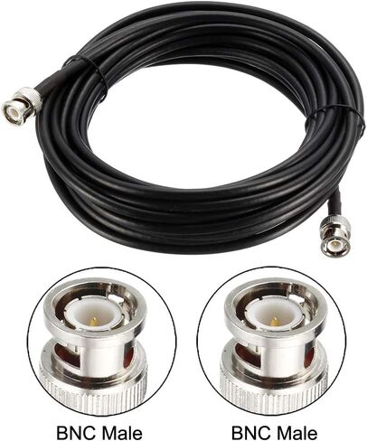 uxcell BNC Male to BNC Male Coax Cable RG58 Low Loss RF Coaxial Cable 50 Ohm 25 Ft in Saudi Arabia