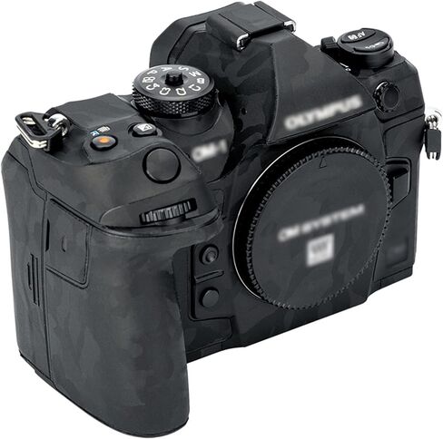 Kiorafoto OM-1 Skin，Anti-Scratch Anti-Wear Camera Cover Protector Sticker for Olympus OM SYSYEM OM-1 OM1 Camera Body Protective Film Protection - Camouflage Black in Saudi Arabia