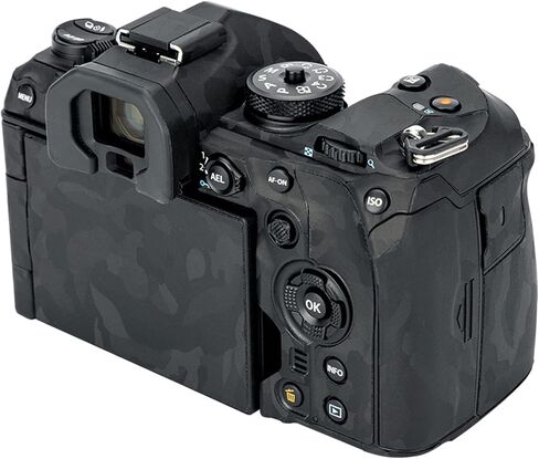 Kiorafoto OM-1 Skin，Anti-Scratch Anti-Wear Camera Cover Protector Sticker for Olympus OM SYSYEM OM-1 OM1 Camera Body Protective Film Protection - Camouflage Black in Saudi Arabia