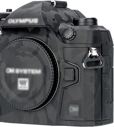 Kiorafoto OM-1 Skin，Anti-Scratch Anti-Wear Camera Cover Protector Sticker for Olympus OM SYSYEM OM-1 OM1 Camera Body Protective Film Protection - Camouflage Black in Saudi Arabia