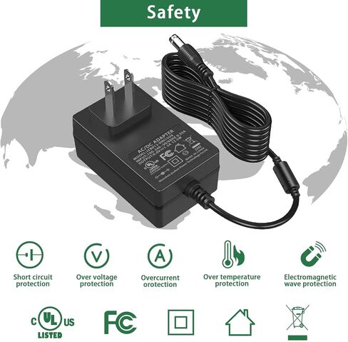 9V 1500mA DC Power Supply 110-240V 9Volt 1.5A AC Adapter 13.5W Wall Transformer Charger DC Jack Center Positive with 5 Selectable Adapter Plugs in Kuwait