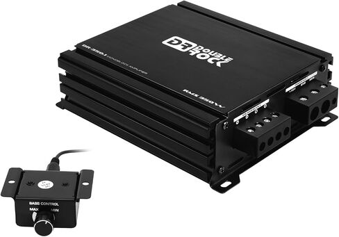 مضخم صوت DR-1200.1 من DR Double Rock RMS 1200 وات من الفئة D مضخم صوت أحادي الكتلة للسيارة مع التحكم في مستوى مقبض الجهير عن بعد بقدرة 1200 وات أمبير ومضخم صوت ثابت وقناة واحدة موسفيت مضخمة in Kuwait