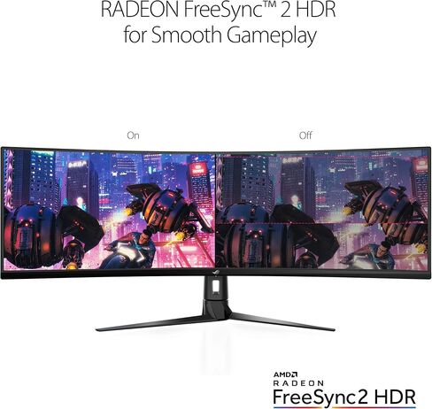 Asus ROG Strix XG49VQ 49" Curved Gaming FreeSync Monitor 144Hz Dual Full HD HDR Eye Care with DP HDMI Black in Kuwait