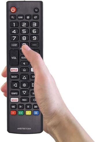 SIUMAL Replacement placemnt LG TV التحكم عن بعد AKB75675304 ل LG تلفزيون ذكي HD TV 43UM7310PUA 49UM6900PUA 50UM7600PUB 55UM7200PUA 65UM6950DUB 70UM70AUB 82UM8070PUA - لا يحتاج إلى إعداد in Kuwait