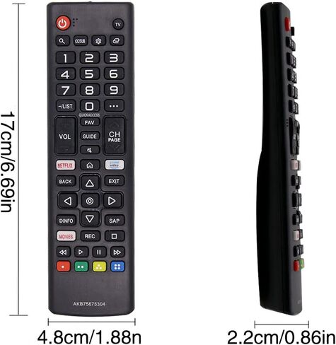 SIUMAL Replacement placemnt LG TV التحكم عن بعد AKB75675304 ل LG تلفزيون ذكي HD TV 43UM7310PUA 49UM6900PUA 50UM7600PUB 55UM7200PUA 65UM6950DUB 70UM70AUB 82UM8070PUA - لا يحتاج إلى إعداد in Kuwait