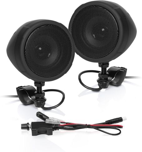 BOSS Audio Systems MCBC425BA Motorcycle ATV UTV Speaker - Bluetooth, Weatherproof 3 Inch Speakers, Built-in Amplifier in Saudi Arabia