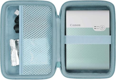 حافظة سفر صلبة من co2CREA بديلة لطابعة الصور المربعة المحمولة Canon SELPHY QX10 (لطابعة الصور SELPHY QX10، حافظة بيضاء) in Kuwait