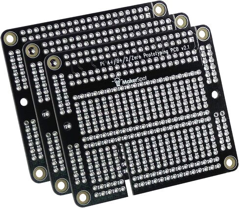 لوحة النماذج الأولية للوحة التجارب MakerSpot RPi Raspberry Pi 2 Pi 3 A+ B+ Proto PCB (عبوة واحدة) in Saudi Arabia