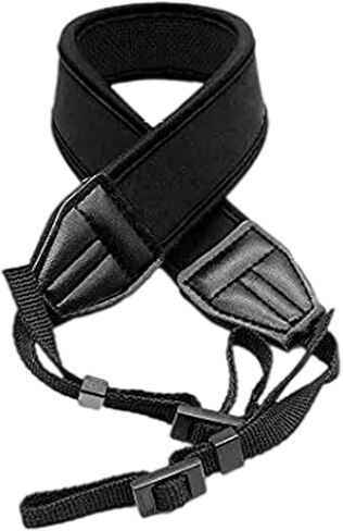 C-eagleeye Camera Binocular Shoulder Strap,Soft Neoprene Neck Belt Strap with Quick Release and Safety Tether,Dslr Camera Strap for Canon Nikon Sony Olympus - Black in Kuwait