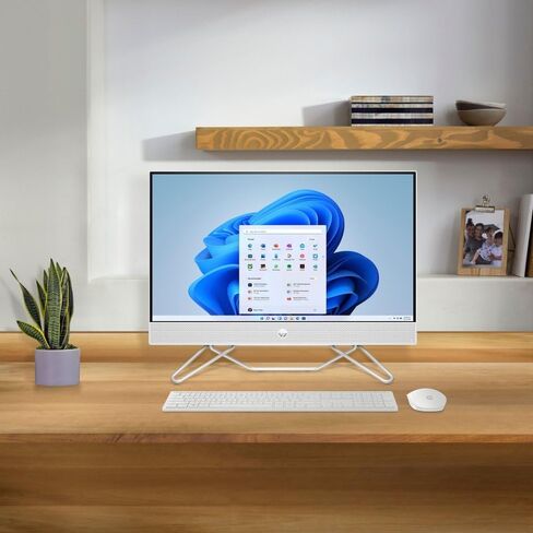 HP 24-inch All-in-One Touchscreen Desktop, 12th Intel Core i5-1235U (Up to 4.4 GHz), 16 GB RAM, 1TB SSD, Windows 11 Home (White) in Saudi Arabia