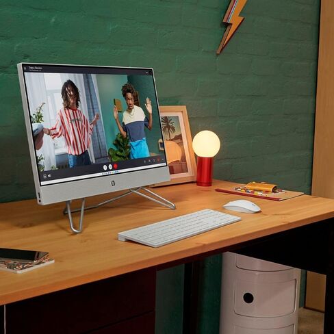 HP 24-inch All-in-One Touchscreen Desktop, 12th Intel Core i5-1235U (Up to 4.4 GHz), 16 GB RAM, 1TB SSD, Windows 11 Home (White) in Saudi Arabia