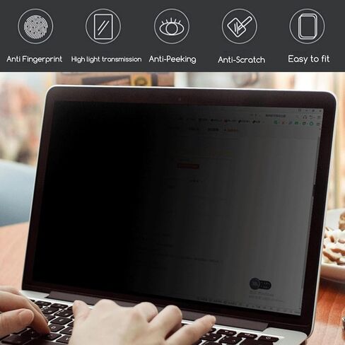 واقي شاشة للخصوصية للكمبيوتر المحمول مقاس 14 بوصة لجهاز HP Lenovo Dell Acer Asus Samsung LG إلخ، (قابل للإزالة) مضاد للضوء الأزرق ومضاد للوهج واقي شاشة للخصوصية مقاس 14 بوصة بنسبة عرض إلى ارتفاع 16:9. in Saudi Arabia