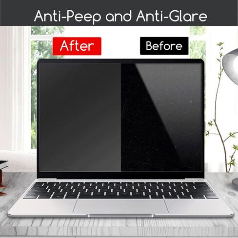 واقي شاشة للخصوصية للكمبيوتر المحمول مقاس 14 بوصة لجهاز HP Lenovo Dell Acer Asus Samsung LG إلخ، (قابل للإزالة) مضاد للضوء الأزرق ومضاد للوهج واقي شاشة للخصوصية مقاس 14 بوصة بنسبة عرض إلى ارتفاع 16:9. in Saudi Arabia