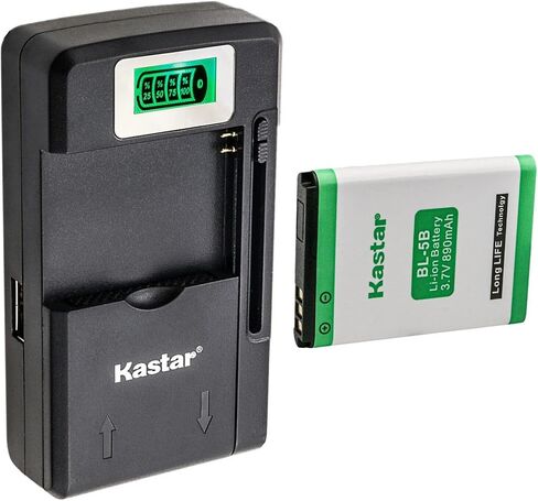 Kastar 3-Pack BL-5B Battery and Smart LCD Charger for Tecsun X3, A3, A5 Devices; 3.7V Output in Saudi Arabia