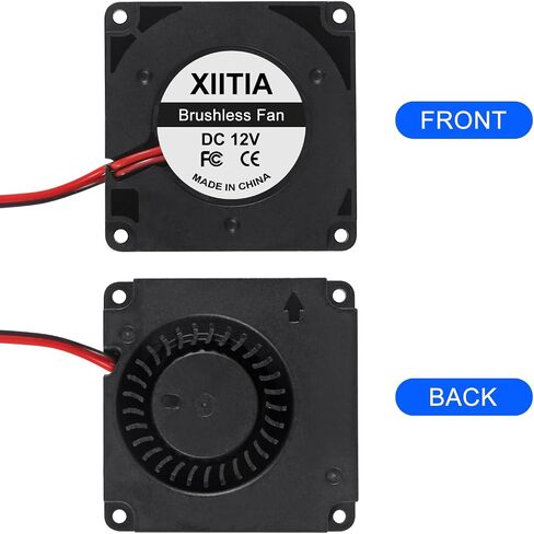 XIITIA 6pcs 4010 12V Turbine Fan 40x40x10mm DC Turbo Fan Bearing Blower Radial Cooling Fans with 2 Pin Terminal for 3D Printer Parts in Saudi Arabia