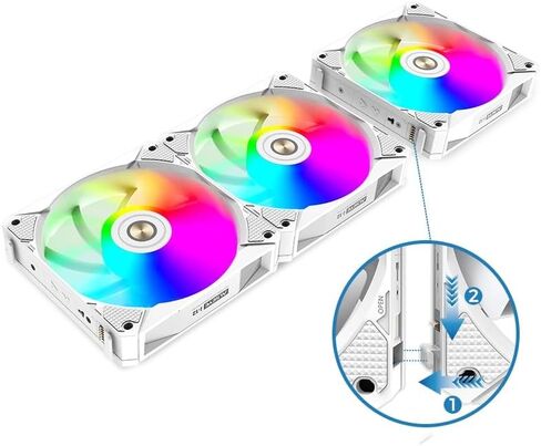 ALSEYE i12 PC Case Fan, Snap-in Connection Structure Wireless ARGB & PWM Case Fan in Saudi Arabia
