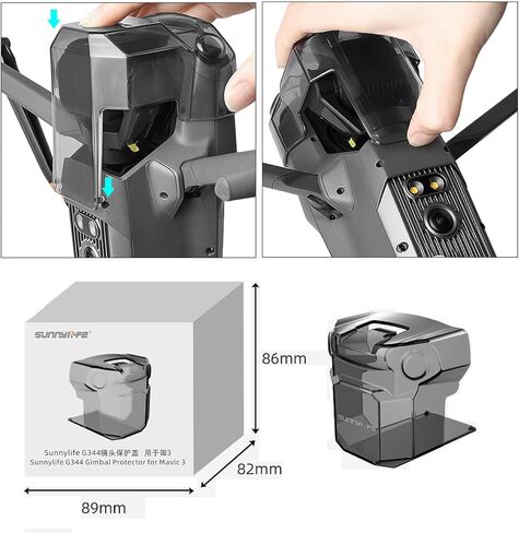 Qmint Mavic 3 غطاء العدسة ل DJI Mavic 3/Mavic 3 الكلاسيكية ملحقات طائرة بدون طيار Gimbal الحرس نظام الرؤية حامي غطاء للعدسات in Kuwait